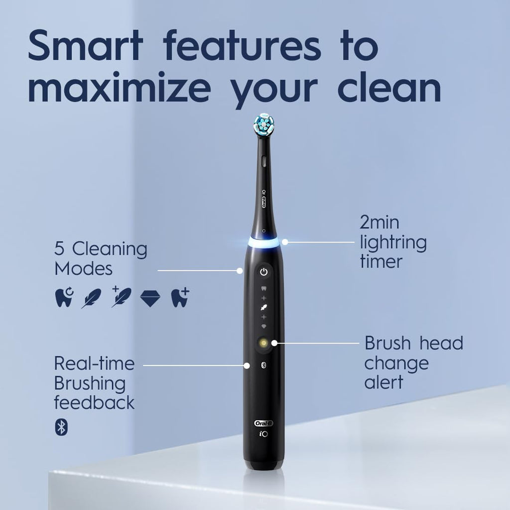 Rechargeable Electric Toothbrush with Visible Pressure Sensor and Travel Case A341