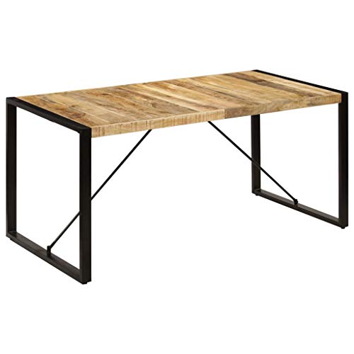 Solid Mango Wood Dining Table for 6 V582455