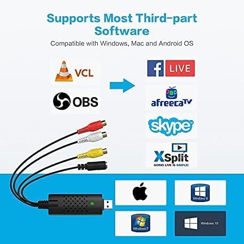 USB Video Capture Card for RCA to Digital Conversion L103206