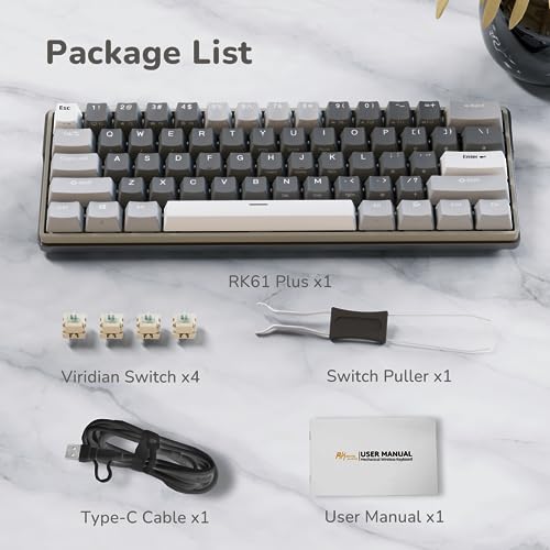 Wireless 60% Mechanical Gaming Keyboard, Hot Swappable RGB, Bluetooth/2.4G/USB X692