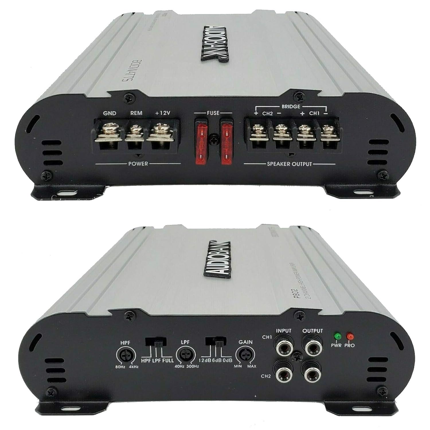 2 Channel 800W Car Audio Amplifier with Aluminum Heatsink T436294