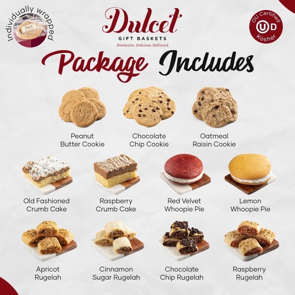 Bakery Sampler Dessert Gift Basket with Fresh Baked Goodies E27002