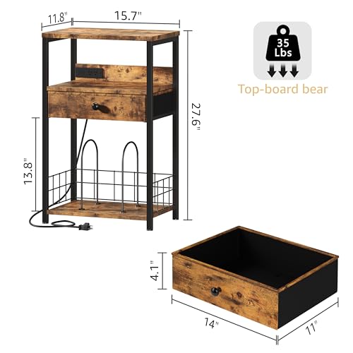 Record Player Stand with Vinyl Storage and Drawer K350748