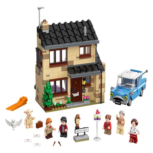 Harry Potter 4 Privet Drive House and Ford Anglia Flying Car Toy B340769