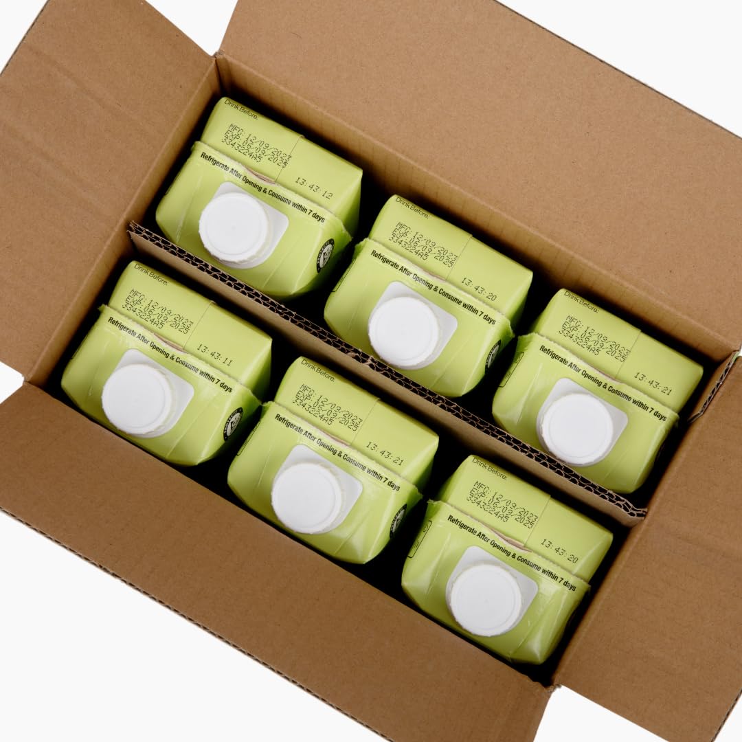 Organic Pressed Coconut Water 6-Pack 1L, No Sugar Added H244662