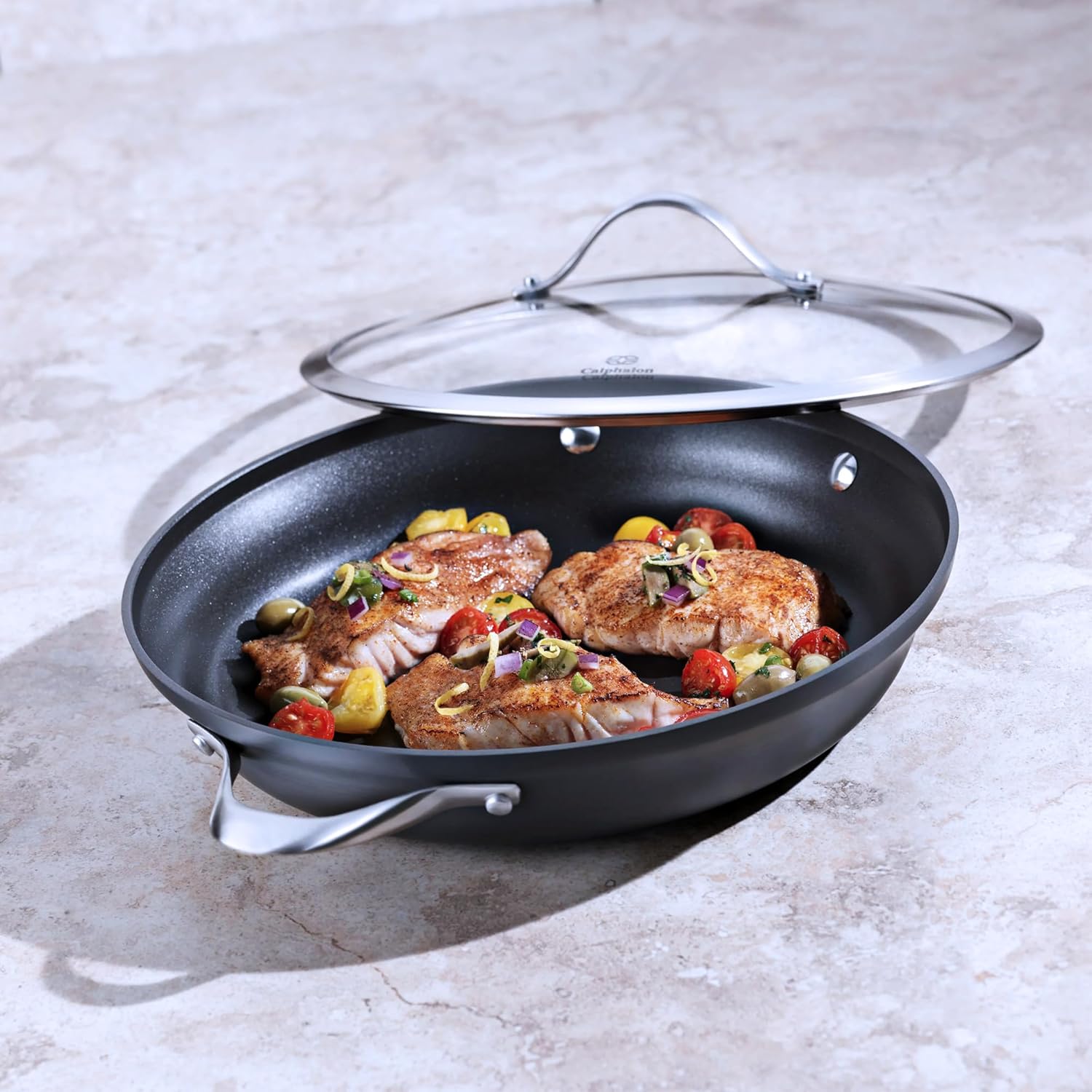 12 Inch Nonstick Everyday Pan with Lid P4440