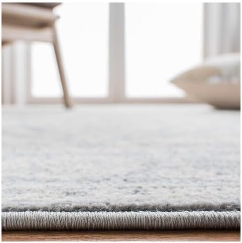 Runner Rug 2x12 Light Grey & Ivory Medallion Distressed Design K56673