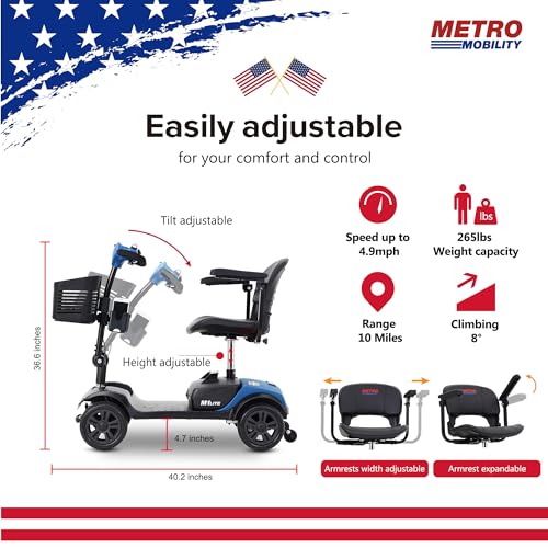 Compact 4-Wheel Mobility Scooter for Seniors and Adults T497782