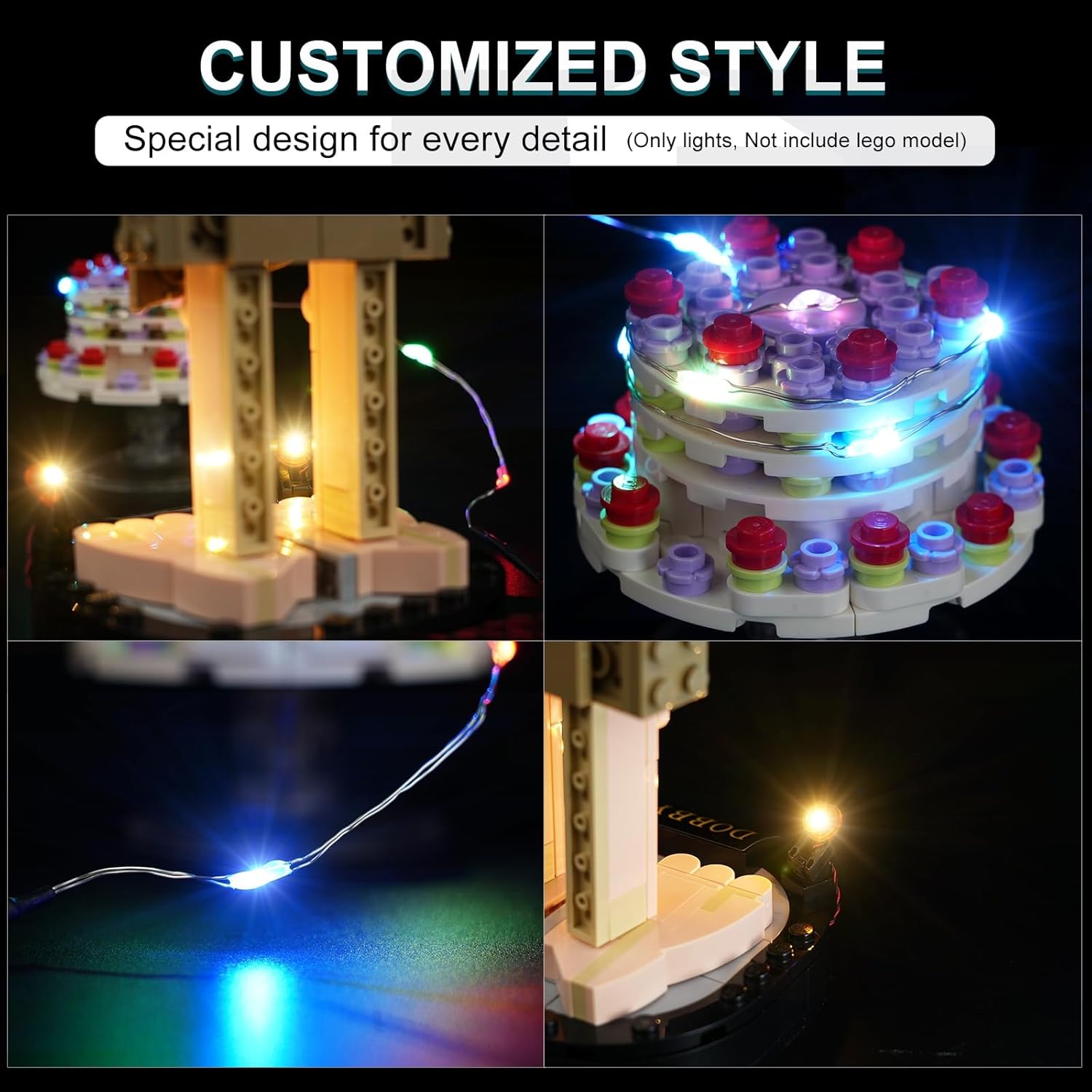 LED Light Kit for Harry Potter Dobby Building Set 76421, Lights Only M7966