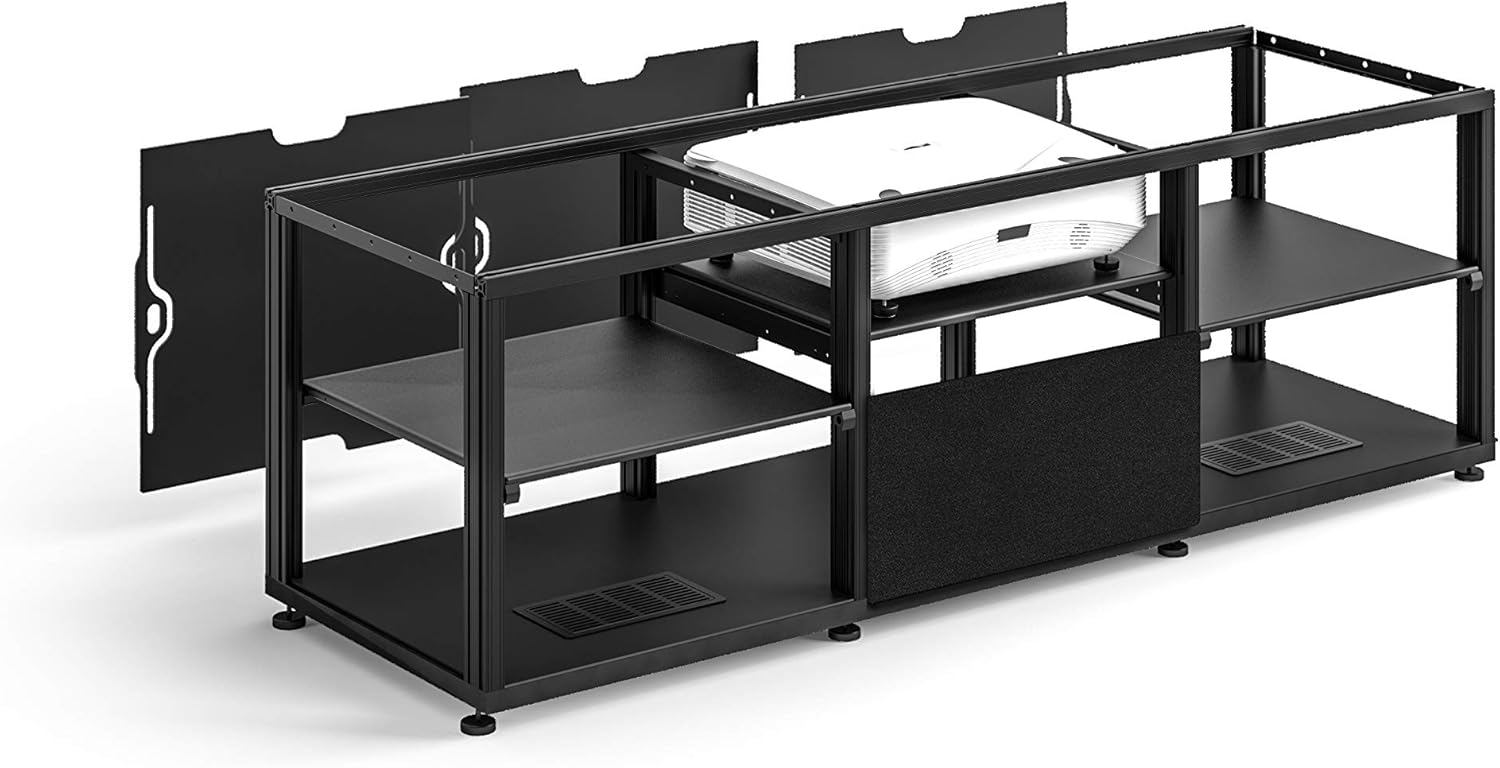 Cabinet for Projectors with Wenge/Black Top D2595