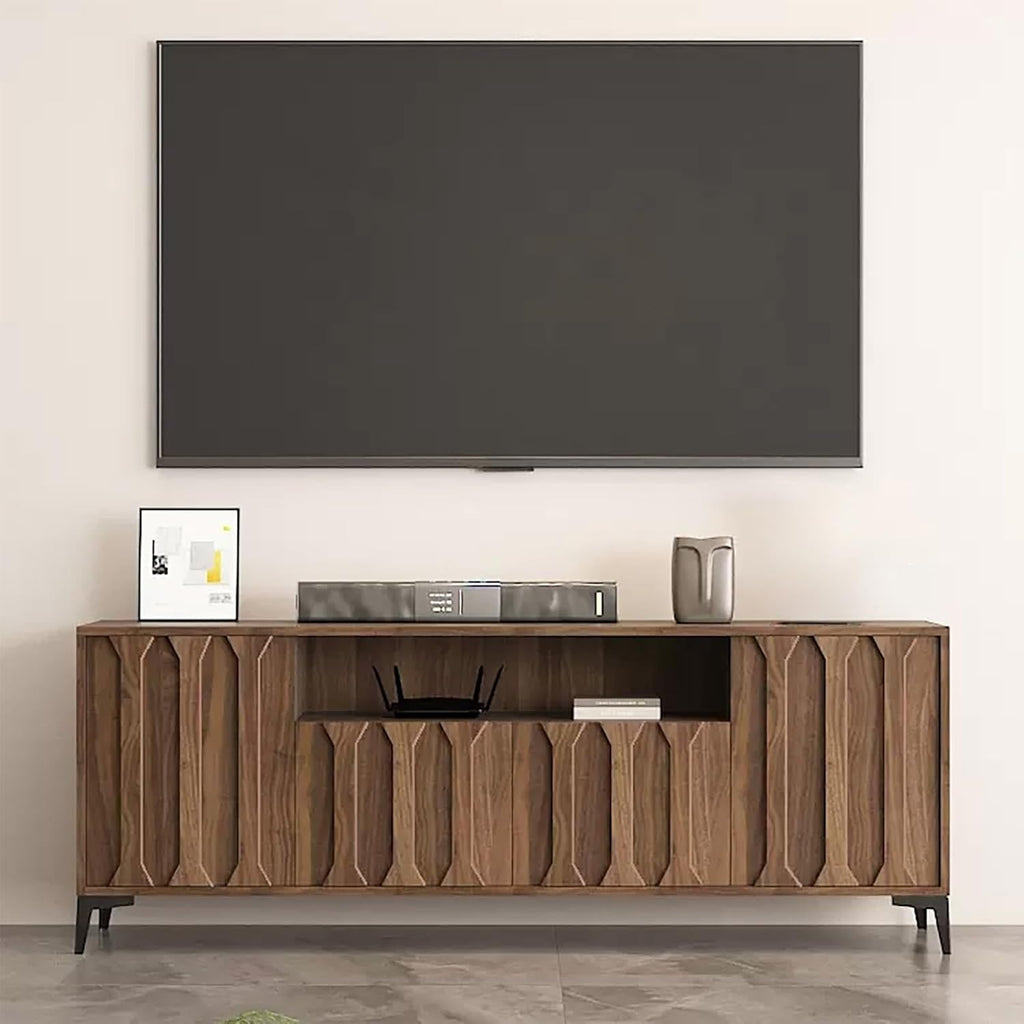 Wooden TV Stand with Large Storage for Living Room U4572