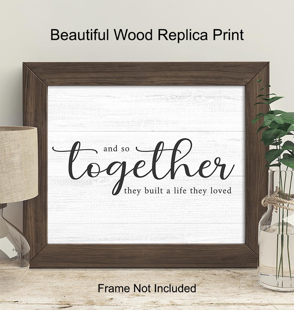 Love Quotes Wall Art - 8x10 Unframed Print for Living Room B558