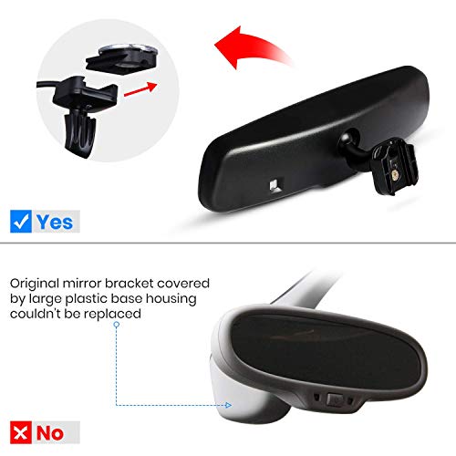 Rear View Mirror Camera with 4.3" Monitor, Night Vision, IP68 Waterproof Backup Camera for Car L261
