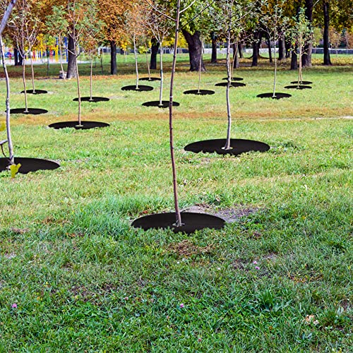 Non-Woven Tree Mulch Ring (8 Pack) Weed Barrier Mat I43781