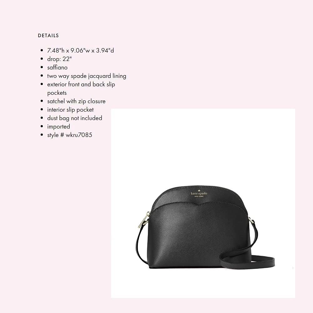 Dome Crossbody Bag in Black C370