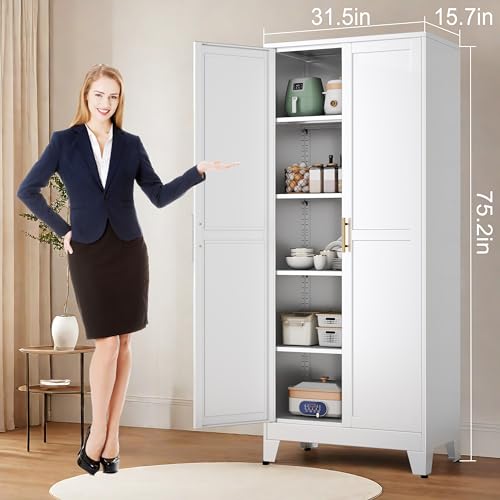 Pantry Storage Cabinet with Adjustable Shelves R2867