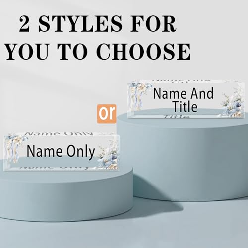 Acrylic Desk Name Plate, Custom Office Gift V4011