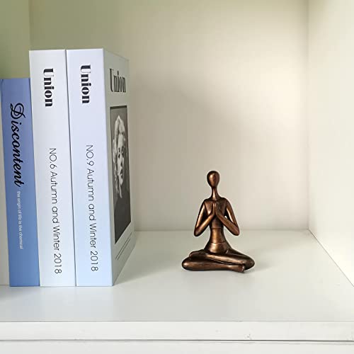 Yoga Sitting Posture Resin Statue Home Decor J540677