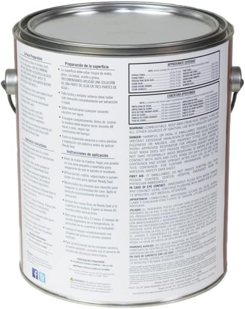 1 gal Exterior Wood Stain and Sealer, Mission Brown U7694