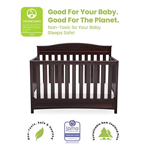 4-in-1 Convertible Baby Crib, White A782