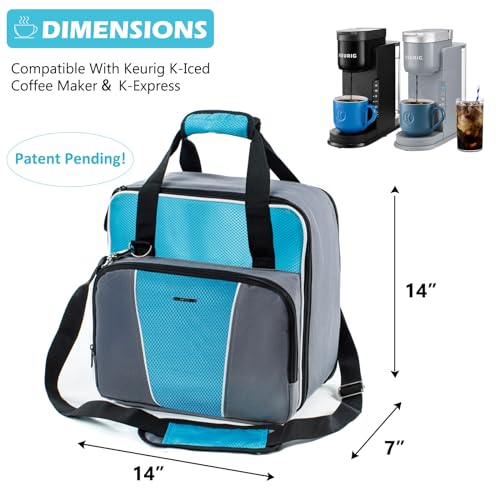 Coffee Maker Travel Bag with Shoulder Strap for Single Serve Brewer S946