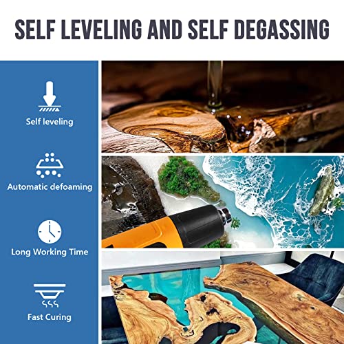 Crystal Clear Epoxy Resin Kit for Crafts, Table Tops, DIY B836691