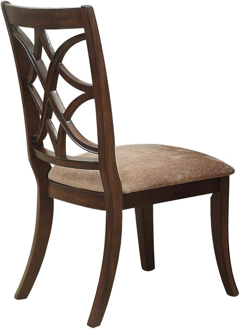 7 Piece Dining Room Set in Brown Cherry F930