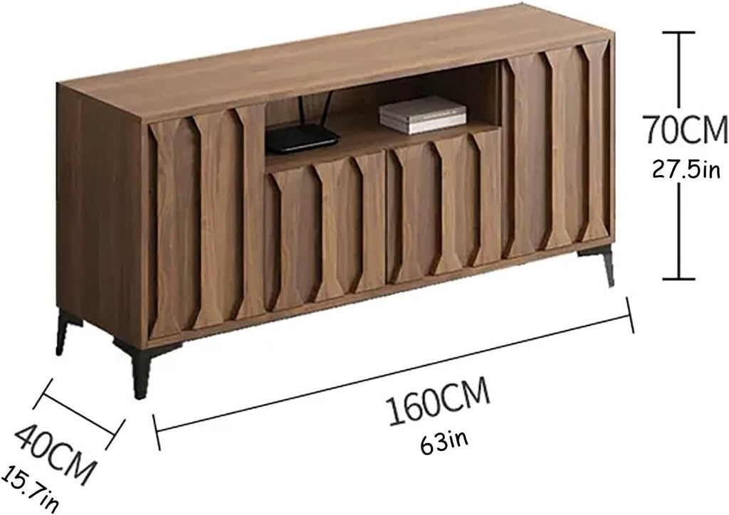 Wooden TV Stand with Large Storage for Living Room U4572