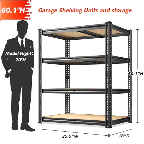 Heavy Duty 5-Tier Garage Storage Shelving Unit, 2 Pack B25262