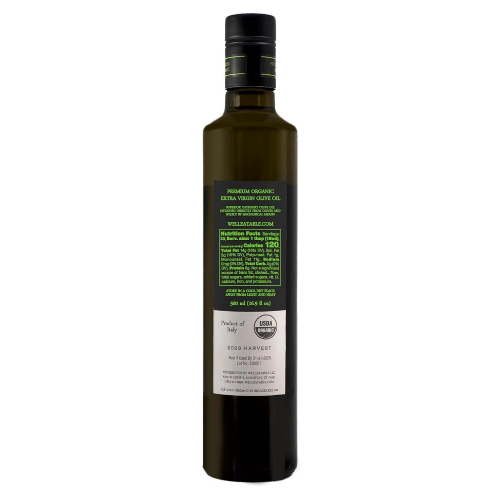 Extra Virgin Olive Oil, Organic, Early Harvest, 16.9 fl oz D835