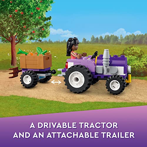 Organic Farm House Building Set with Toy Horse, Tractor and Animal Figures T61861
