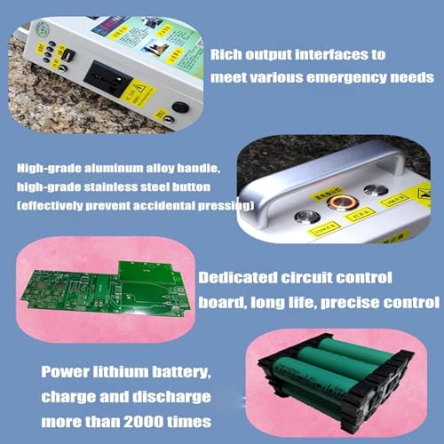 500W Crank Generator, Portable Power Station with DC/USB Outlets G78053