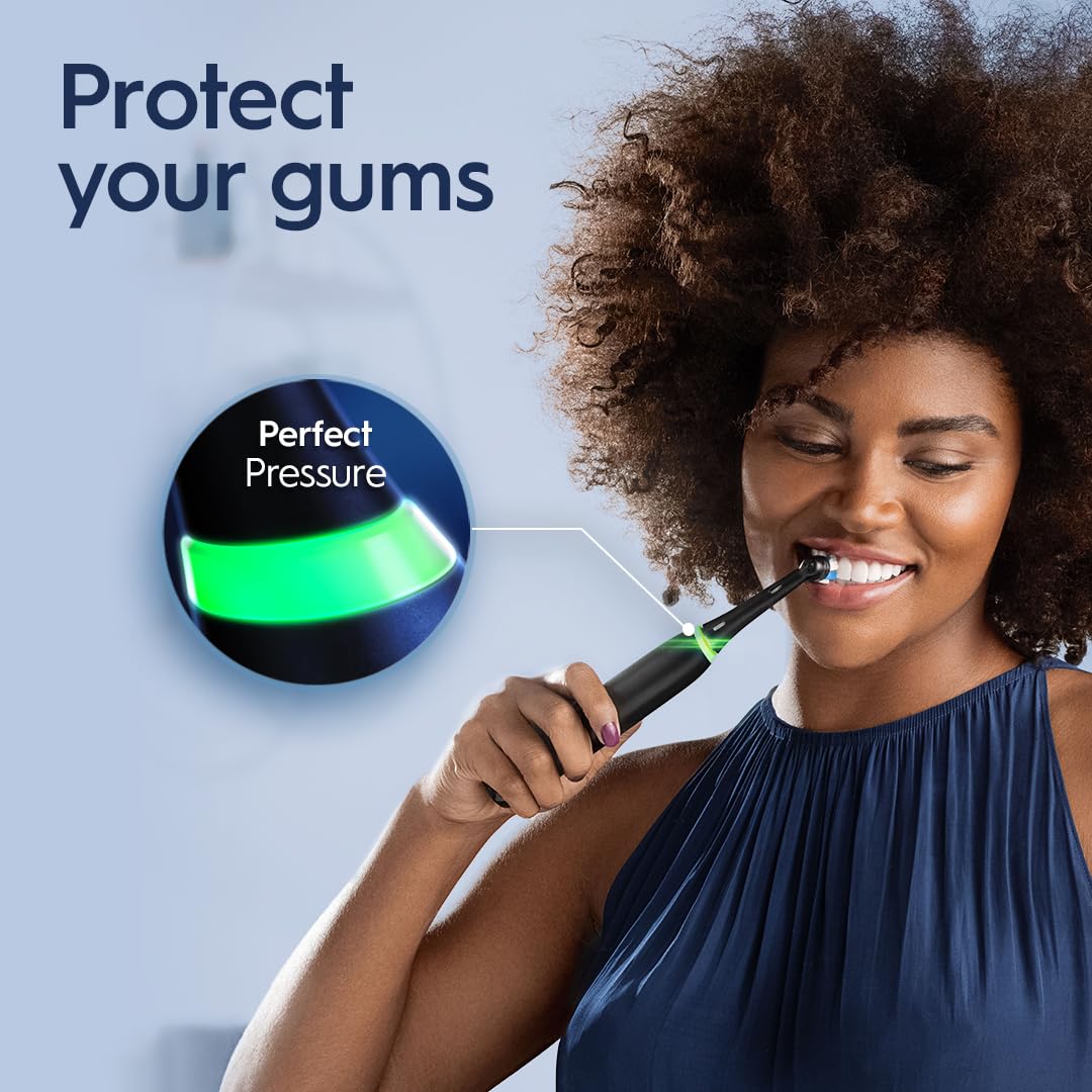 Rechargeable Electric Toothbrush with Visible Pressure Sensor and Travel Case A341