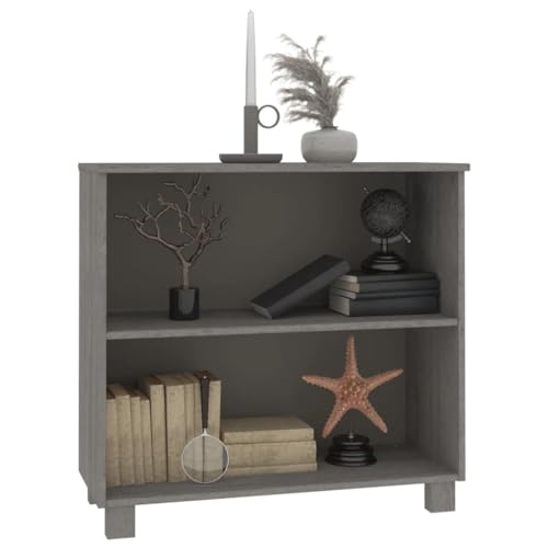 Sideboard Light Gray Solid Wood Pine J850