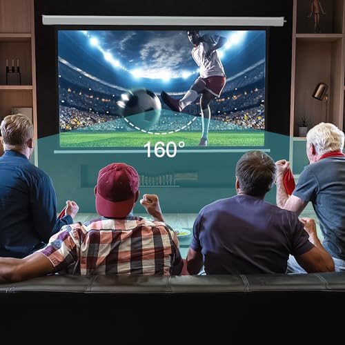 100" Motorized Projector Screen 4:3 4K HD Pull Down Retractable P58971