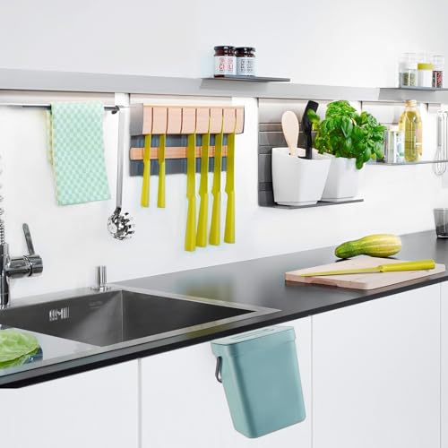 Folding Waste Bin with Lid and Handle for Kitchen, Bathroom E8122