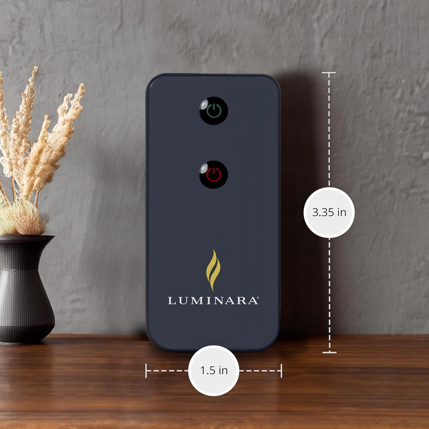 Remote Ready Real-Flame Effect LED Flameless Candles with Remote and CR2025 Battery M120866