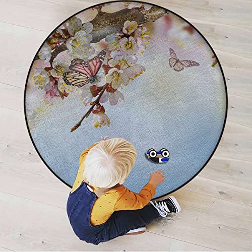 Bamboo Chair Mat for Hardwood Floor, Anti-Slip Desk Mat, 43.3 in E9434