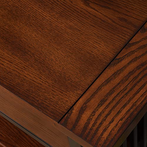 Rustic Bookcase with Drawer Storage, 12" D x 30" W x 50" H E5461