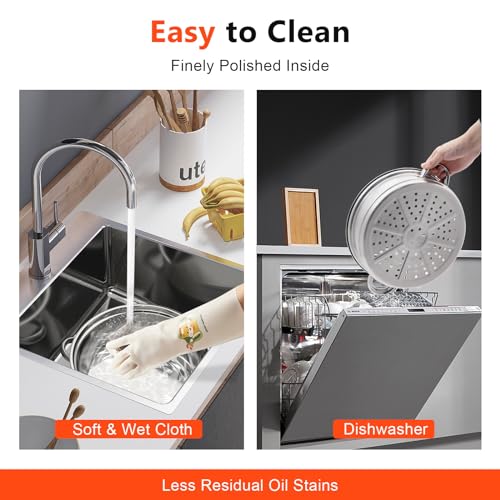 5-Tier Stainless Steel Steamer Pot with Glass Lid F638891