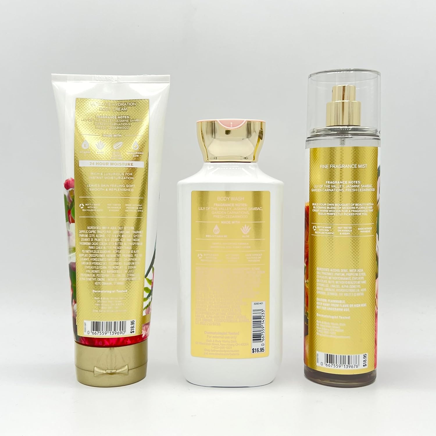 Brightest Bloom 3-Piece Bundle Body Cream, Body Wash and Fine Fragrance Mist H36765