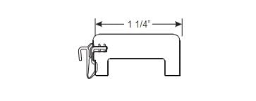 Adjustable Sill Cap for Door, Light Wood Composite U1051
