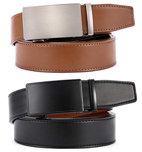 Leather Ratchet Belt for Men 2 Pack, 35mm H665252