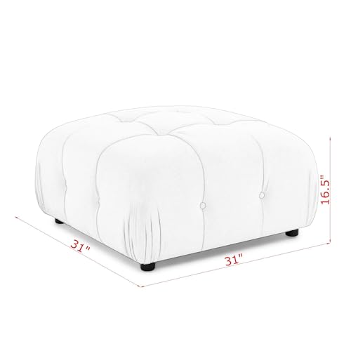 Modular Cloud Sofa Sectional with Teddy Fabric for Living Room I1976
