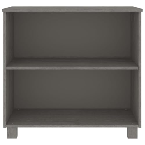 Sideboard Light Gray Solid Wood Pine J850