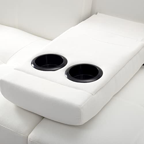 Convertible Folding Sofa Bed with Detachable Armrests, Beige Q796