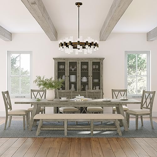 Rustic Pine Four Drawer Sideboard Buffet Server V65004