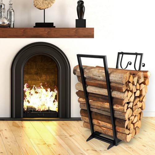 Firewood Log Rack Indoor 22 Inch Heavy Duty Wood Holder Stand C937