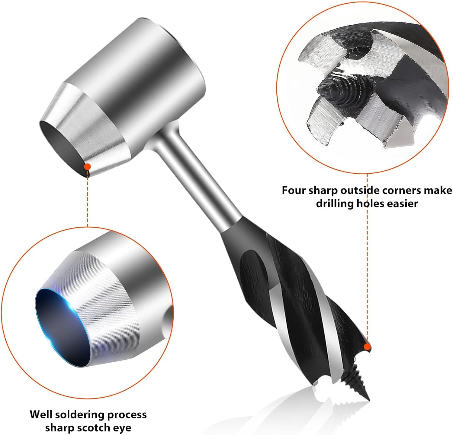 Hand Auger Drill Wrench with Wood Drill Peg for Outdoor Camping V33072