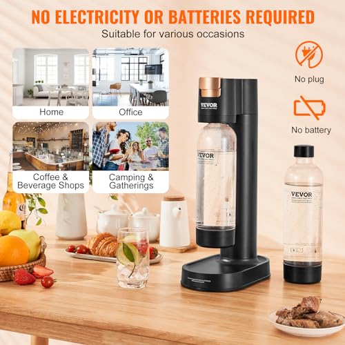 Sparkling Water Maker with 2 BPA-Free 1L PET Bottles F668